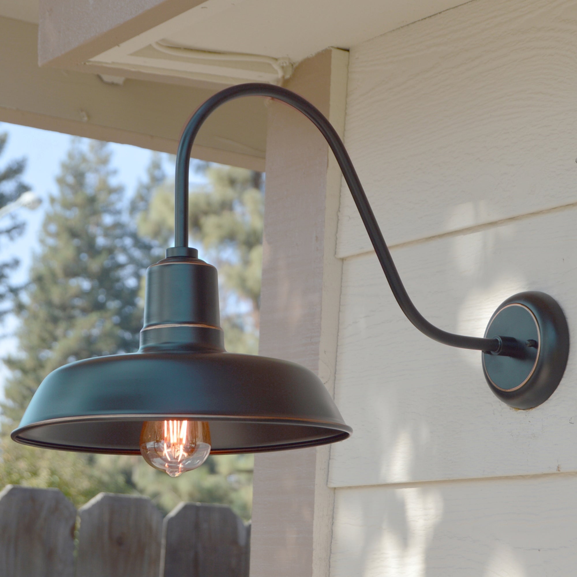 Esther 1 Light Outdoor Barn Lighting in Oil Rubbed Bronze Oil Rubbed Bronze Finish - Oil Rubbed Bronze Shopping - The Best Deals on Outdoor Barn Light - Mycitystee