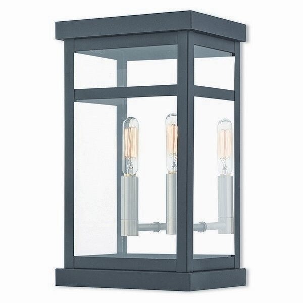 Livex Lighting Outdoor Wall Lantern 2 light Black - Mycitystee