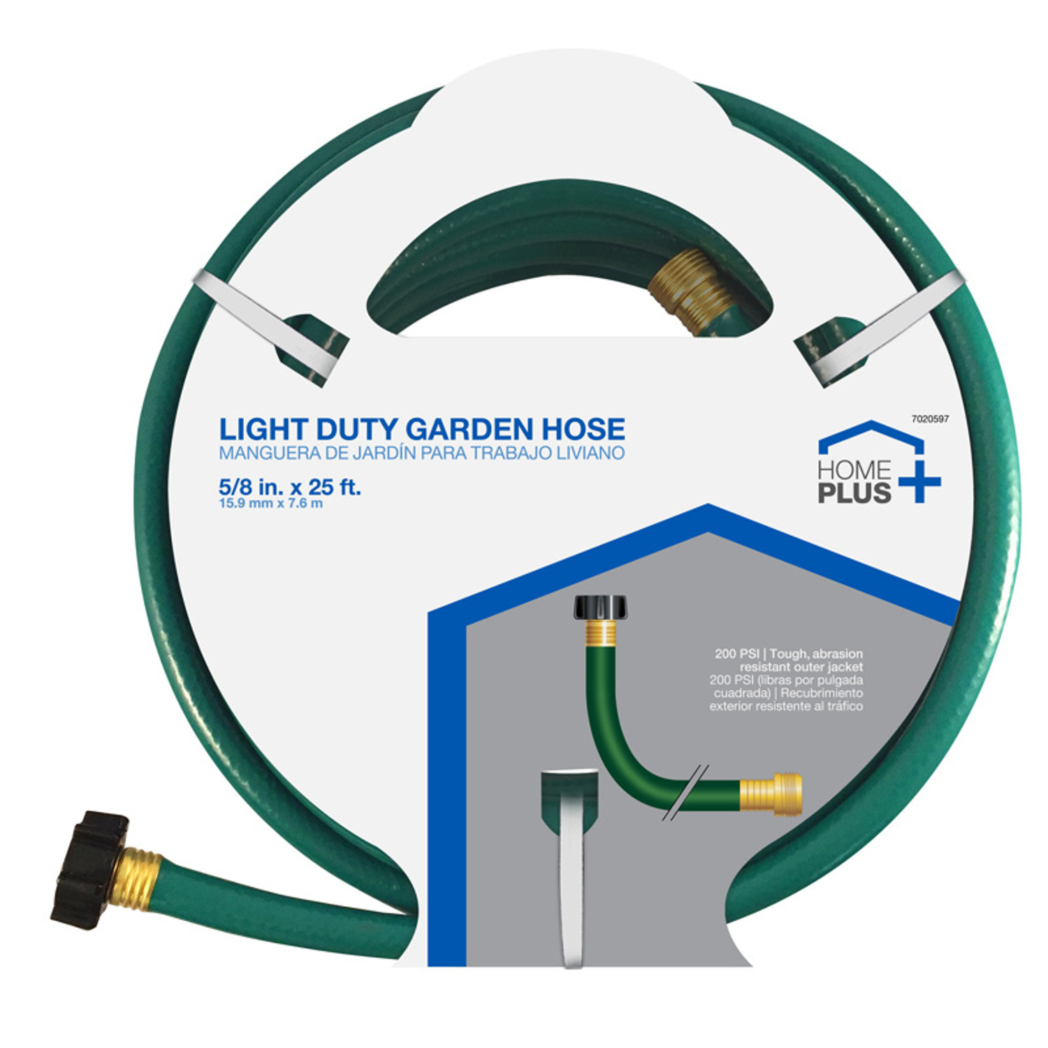 Home Plus 5/8 in. D X 25 ft. L Light Duty Garden Hose - Mycitystee