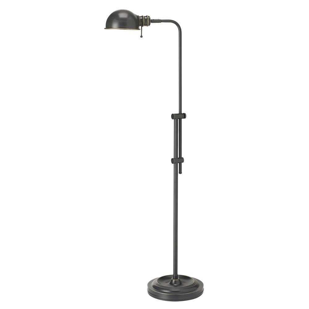 1-light Oil Brushed Bronze Steel Pharmacy Floor Lamp - Mycitystee