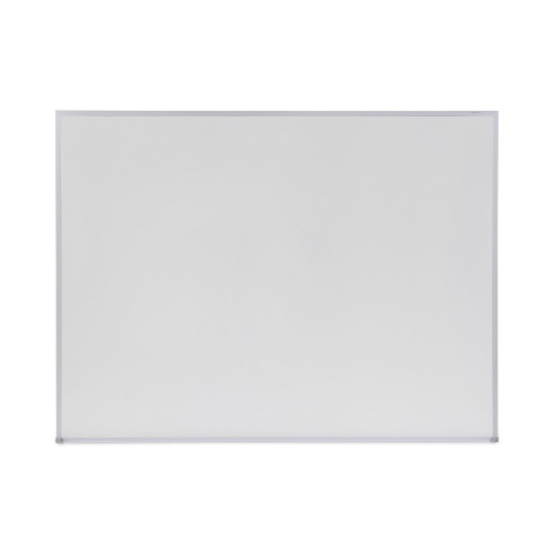 Universal Dry Erase Board， Melamine， 48 x 36， Satin-Finished Aluminum Frame (43624) - Mycitystee