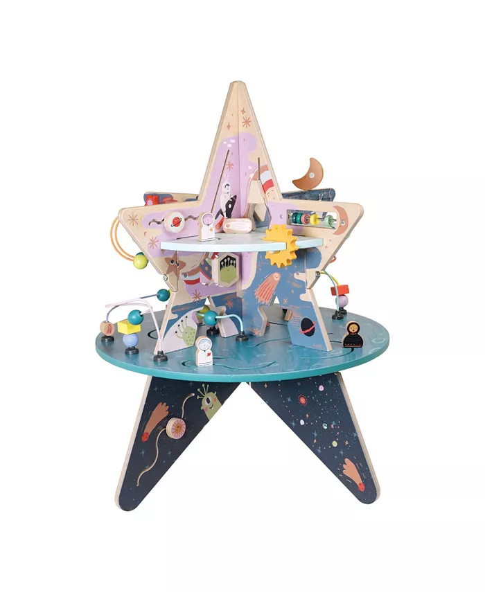 Manhattan Toy Company Double-Decker Celestial Star Explorer Wooden Activity Center - Mycitystee