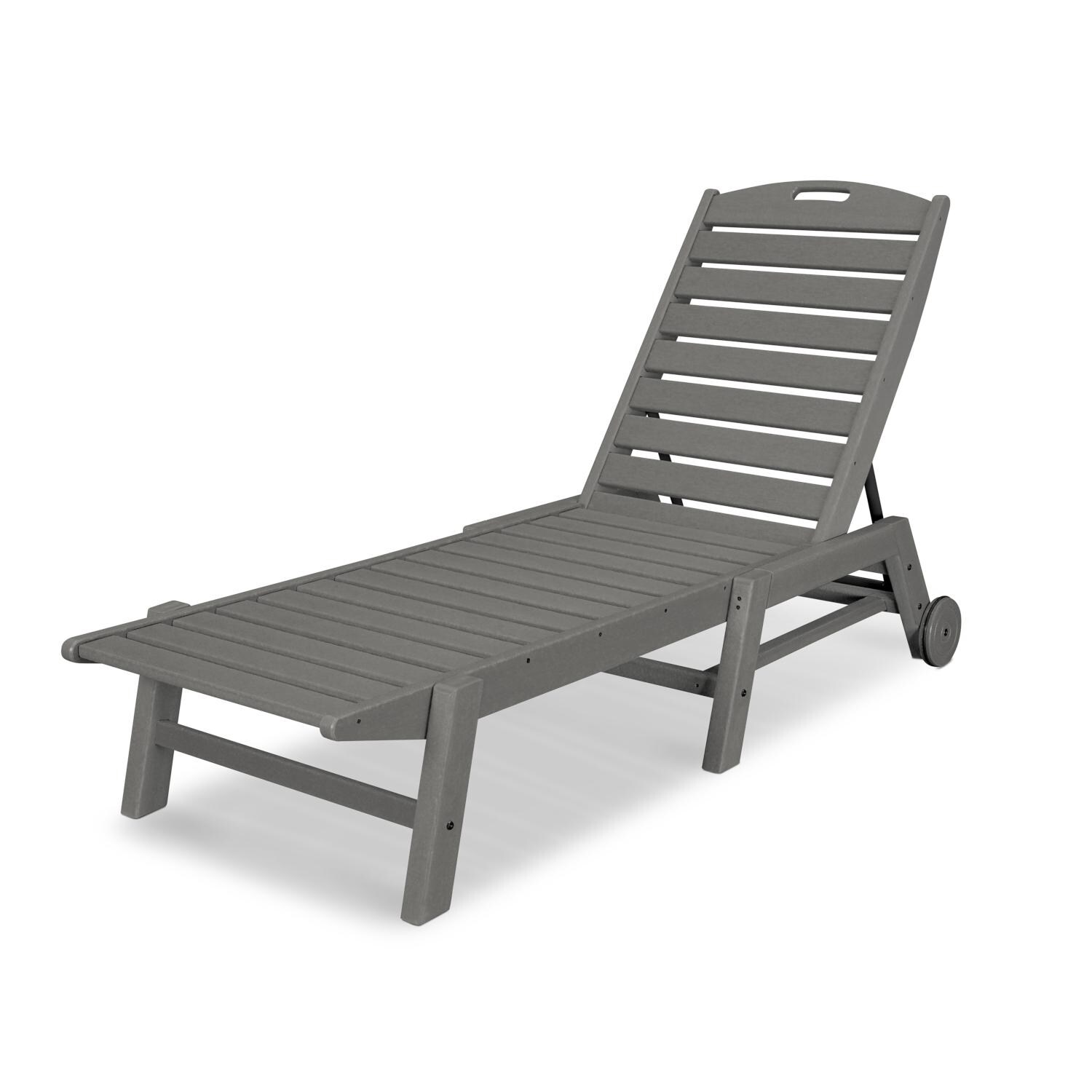 POLYWOOD Nautical Chaise W/Wheels - Mycitystee