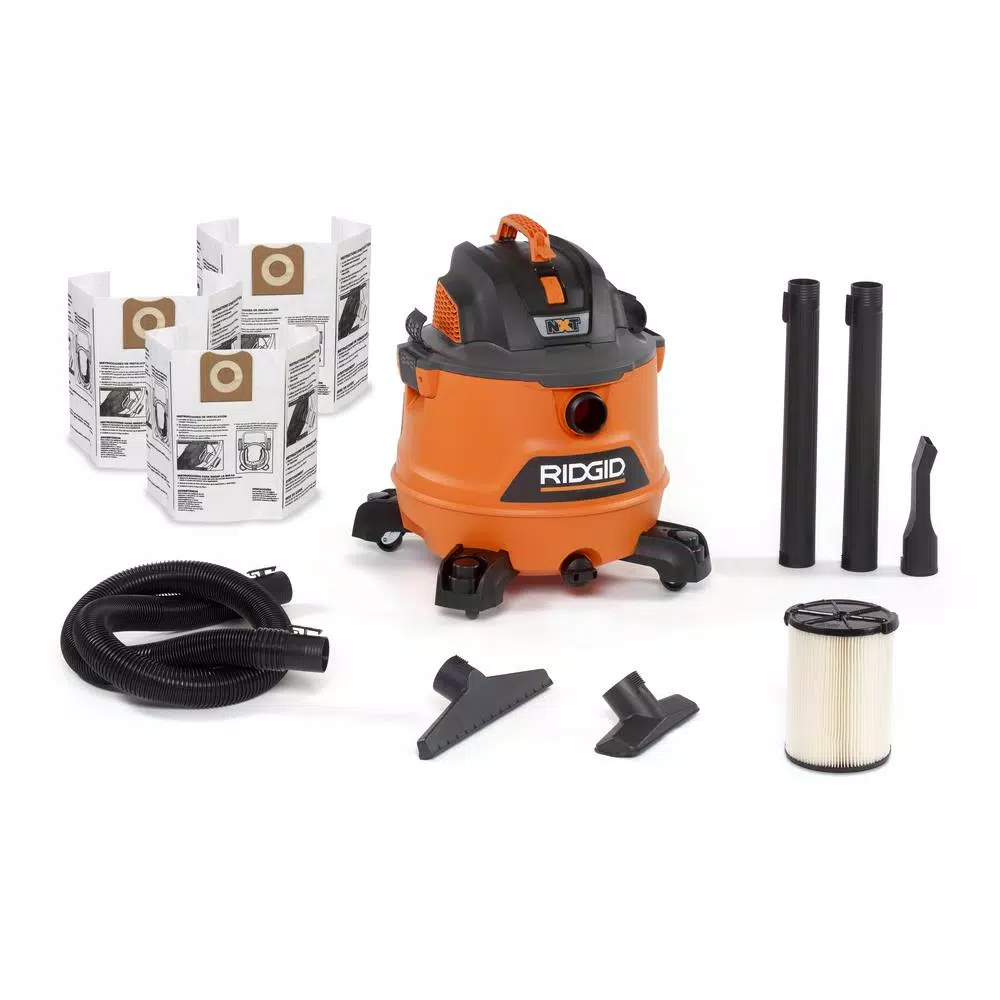 RIDGID 14 Gal. 6.0-Peak HP NXT Wet/Dry Shop Vacuum with Filter， Dust Bags， Hose and Accessories and#8211; XDC Depot - Mycitystee