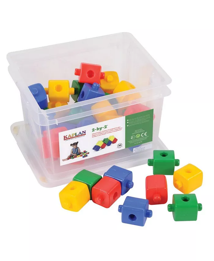 Kaplan Early Learning 2-by-2 Manipulative Set - 36 Pcs - Mycitystee