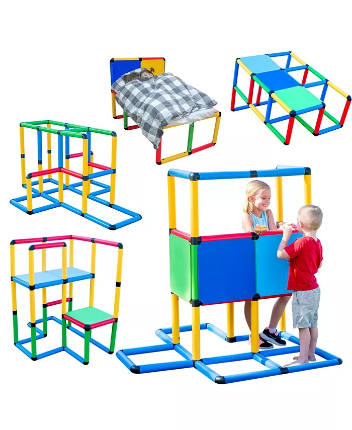 Funphix Create and Play Life Size Structures Standard Set， 199 Pieces - Mycitystee