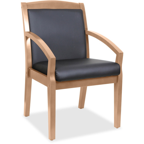 Lorell Sloping Arms Wood Guest Chair (20025) - Mycitystee
