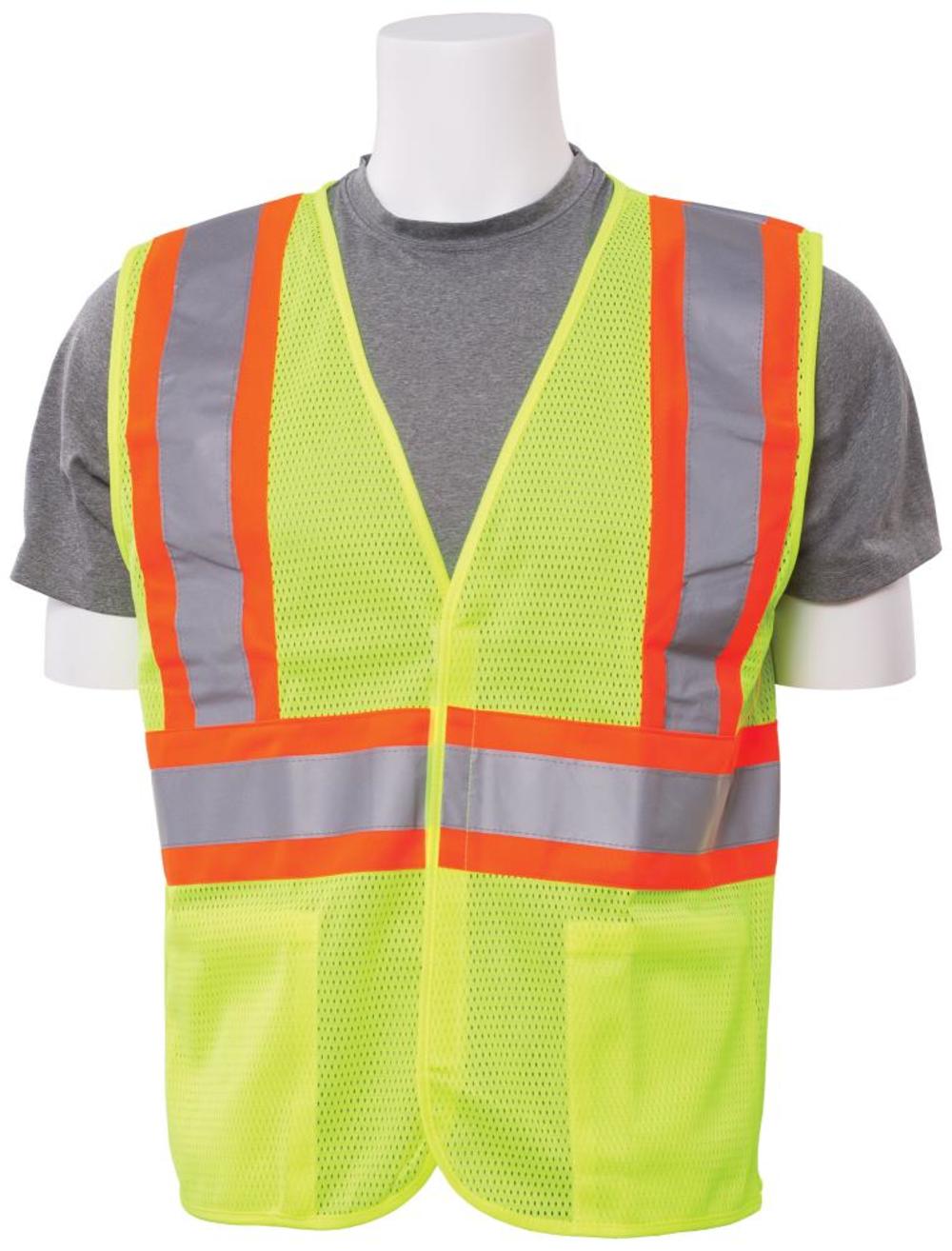 ERB S382 Class 2 Mesh Vest Hi Viz Lime 4X - Mycitystee