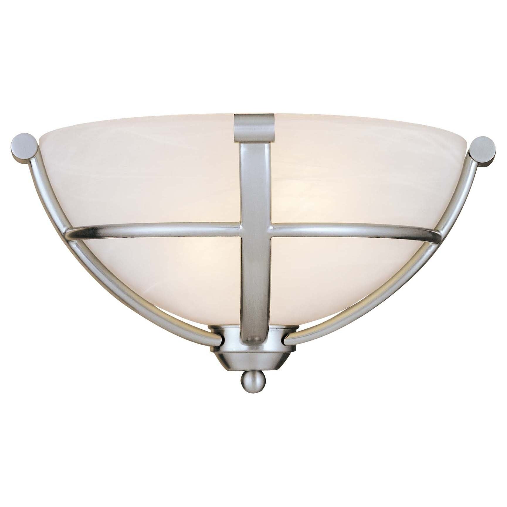 Paradox Brushed Nickel 2 Light Wall Sconce by Minka Lavery - Mycitystee