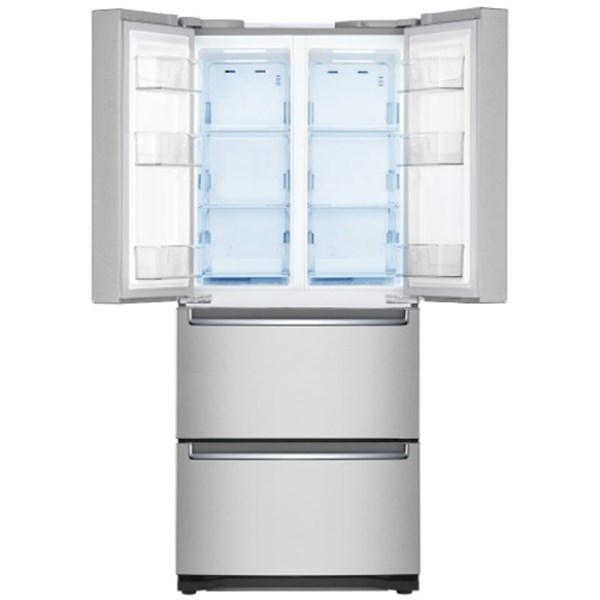 14.3 cu ft French Door Silver Refrigerator - Mycitystee