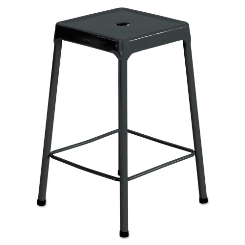 Safco Counter-Height Steel Stool， Backless， Supports Up to 250 lb， 25