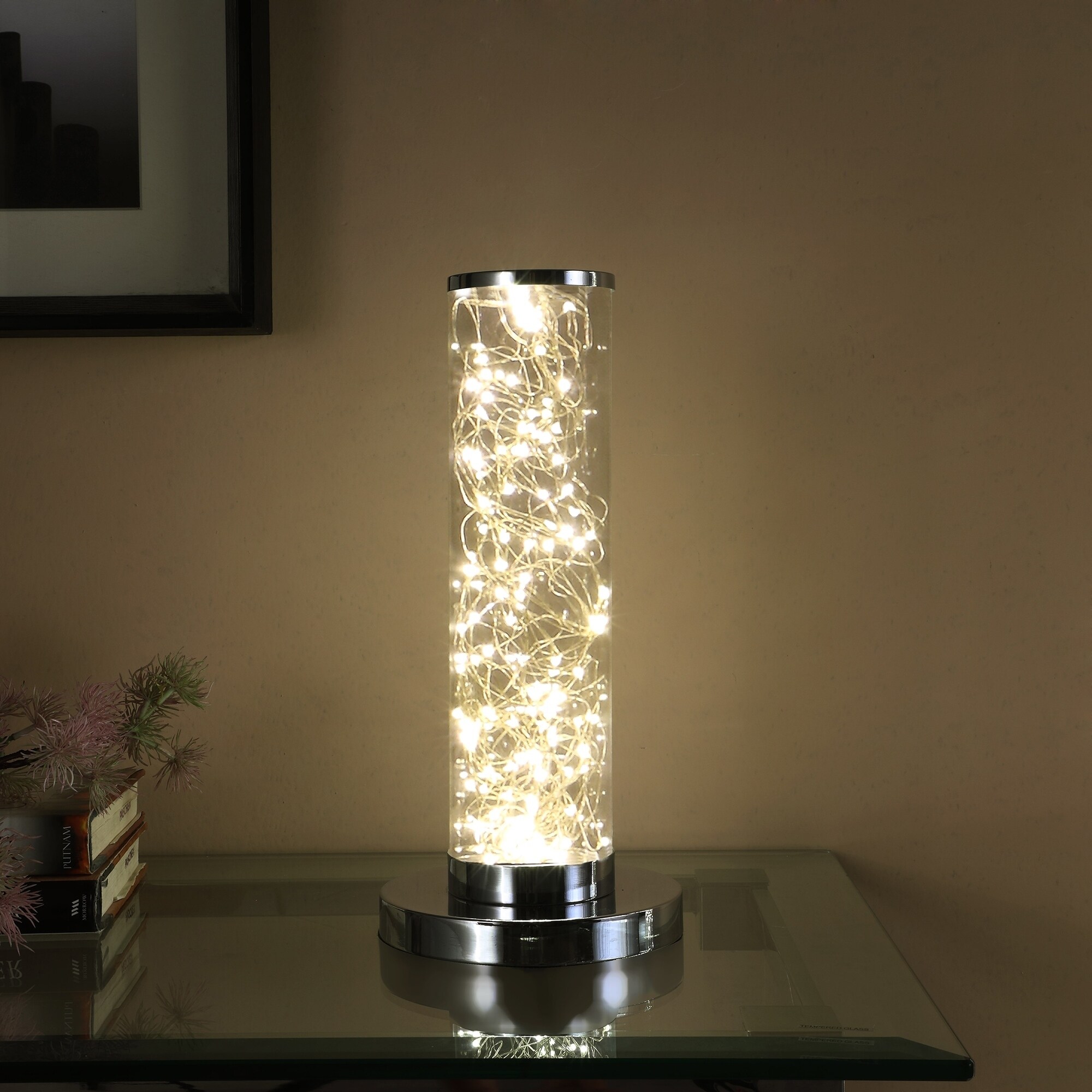 Exposed Rope LED Minari Clear Column Floor Lamp - Mycitystee