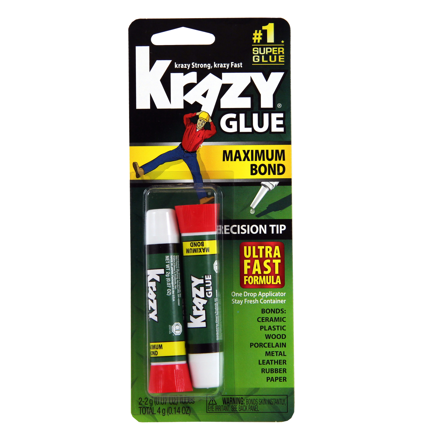 Krazy Glue High Strength Polyvinyl acetate homopolymer Advanced Formula Gel 14 oz - Mycitystee