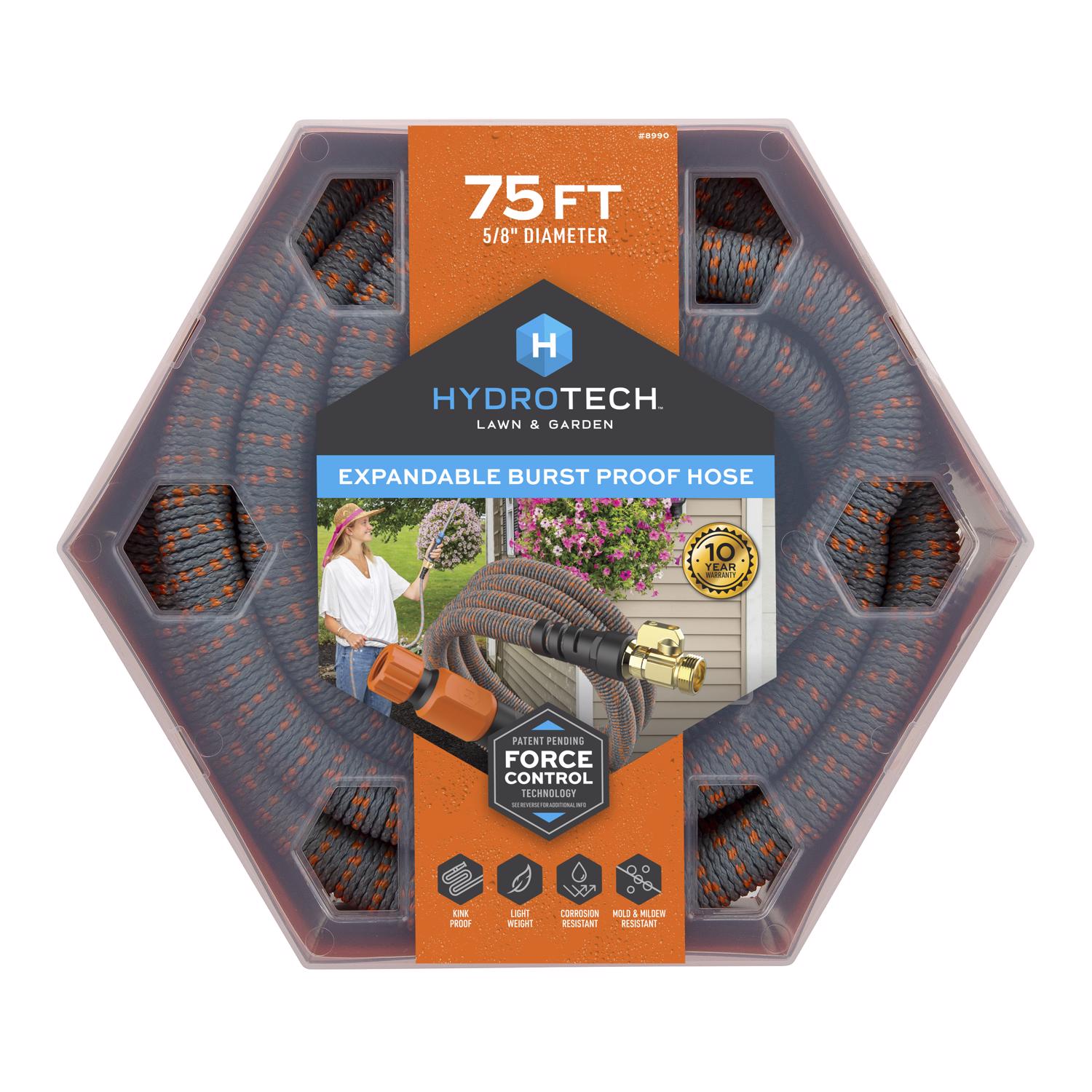 Hydrotech 5/8 in. D X 75 ft. L Medium Duty Expandable Lightweight Garden Hose - Mycitystee