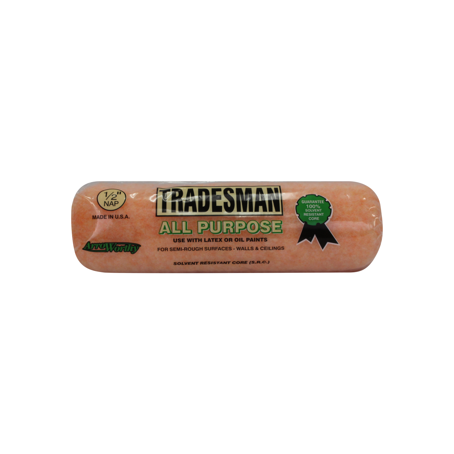 Arroworthy Tradesman Polyester 9 in. W X 1/2 in. Paint Roller Cover 1 pk - Mycitystee