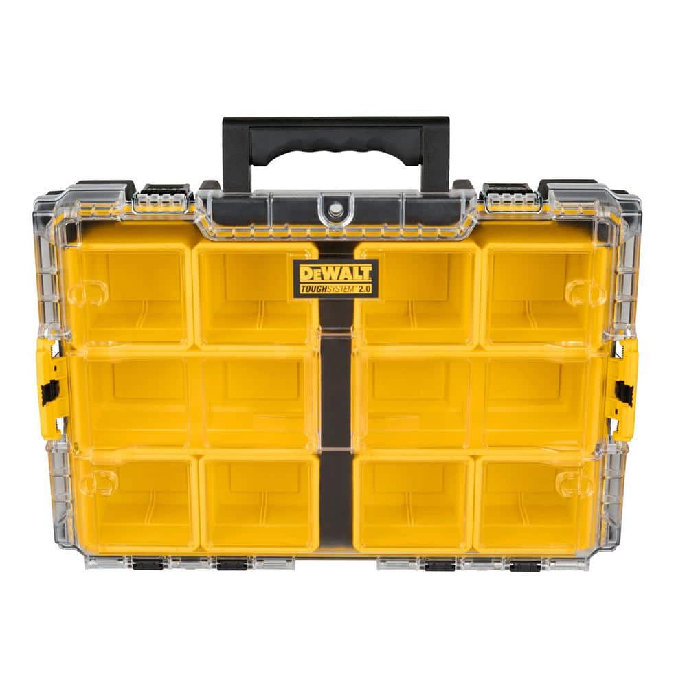 DEWALT TOUGHSYSTEM 2.0 10-Compartment Deep Small Parts Organizer DWST08040 - Mycitystee