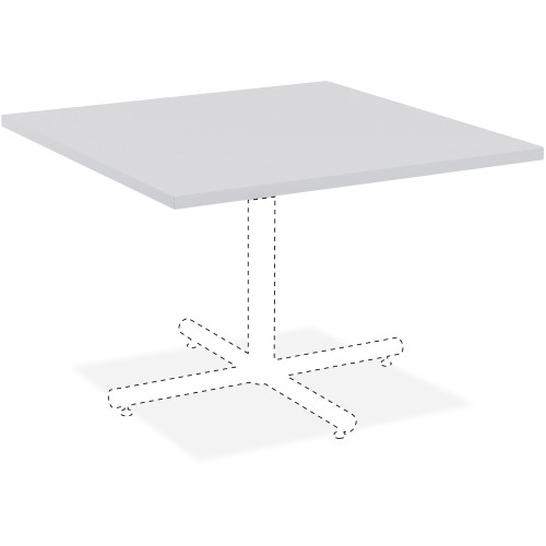Lorell Hospitality Square Tabletop - Light Gray (62583) - Mycitystee