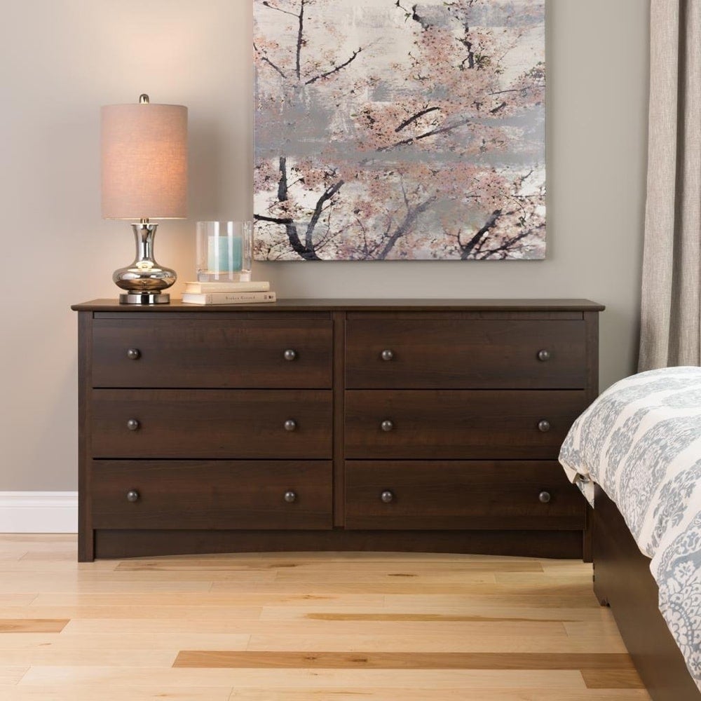 Copper Grove Periyar Espresso 6-drawer Dresser - - 20882231 - Mycitystee
