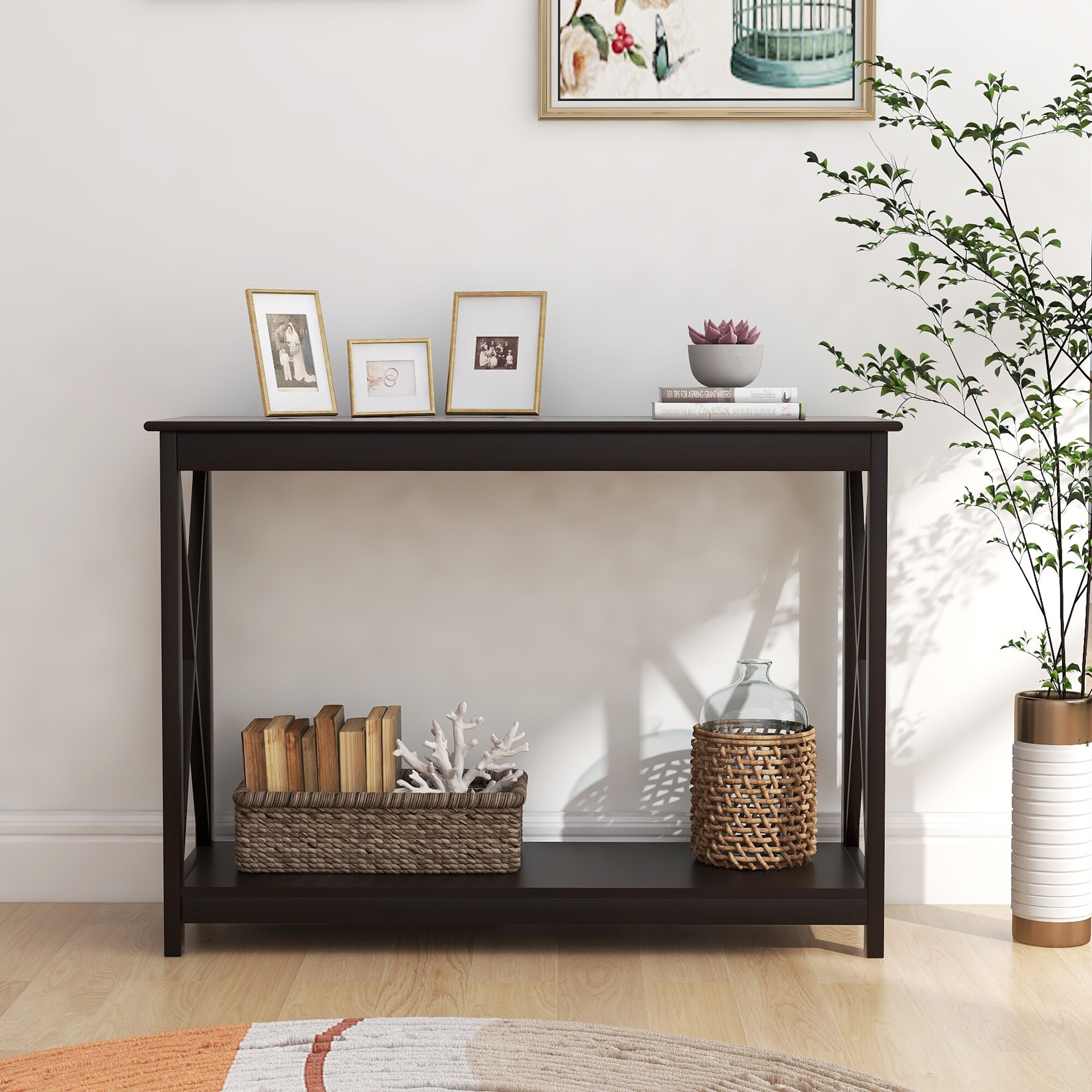 X Design 2-Tier Coffee Table/ Cocktail Table - Mycitystee