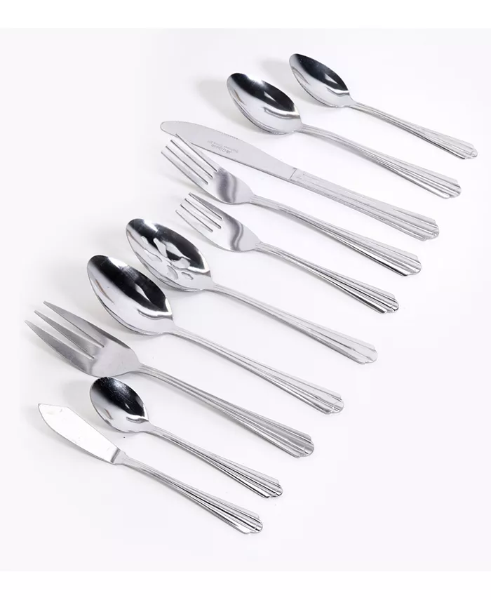 Gibson Home Classic Canberra 45 Piece Flatware Set - Mycitystee