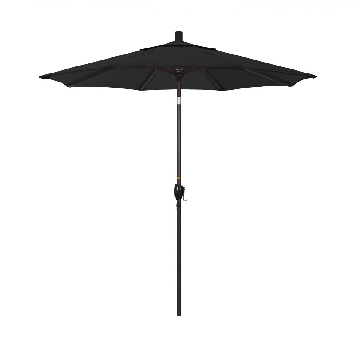 California Umbrella 7.5 Ft. Octagonal Aluminum Push Button Tilt Patio Umbrella W/ Crank Lift and Aluminum Ribs - Mycitystee