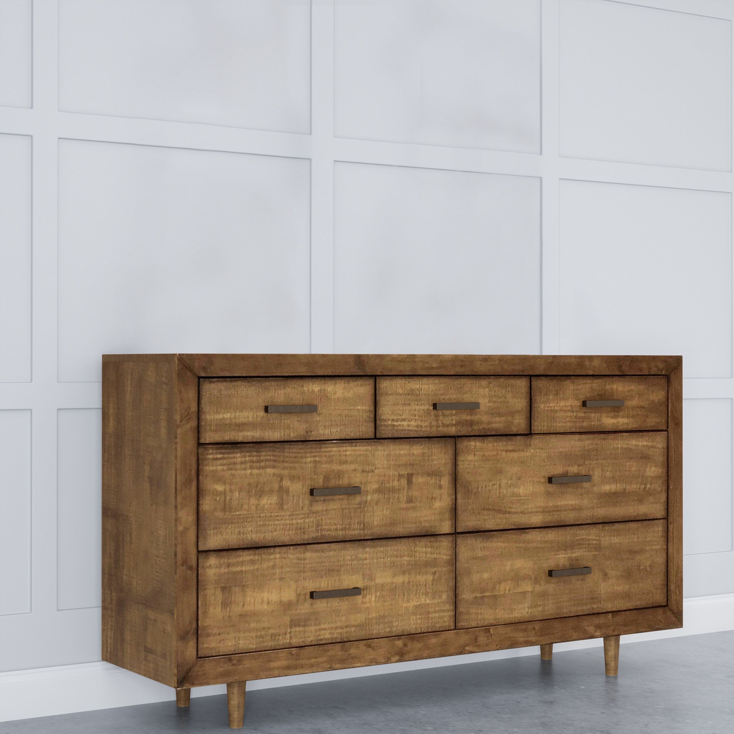 Abbyson Retro Mid Century 7 Drawer Wood Dresser - - 30220452 - Mycitystee