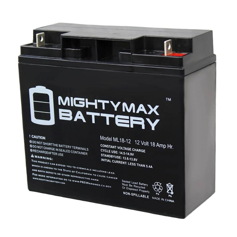 MIGHTY MAX BATTERY 12V 18AH SLA Replaces Black & Decker CMM1000 Cordless Mulching Mower MAX3901843 - Mycitystee