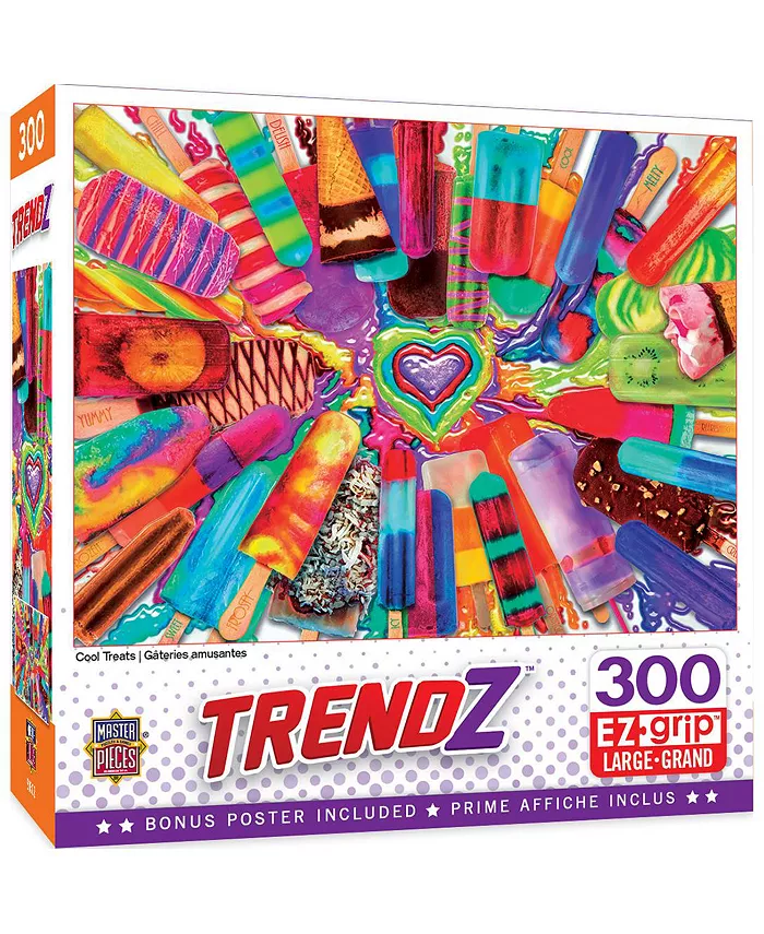 MasterPieces Puzzles Trendz - Cool Treats 300 Piece Adult Jigsaw Puzzle - Mycitystee