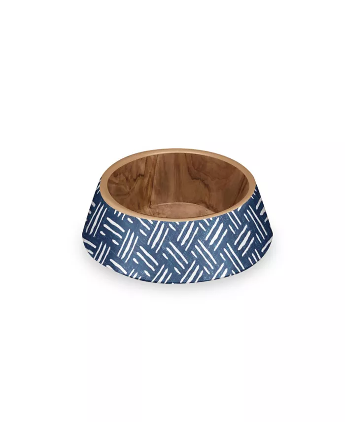 TarHong Indigo Oasis Pet Bowl， Small， 6.3