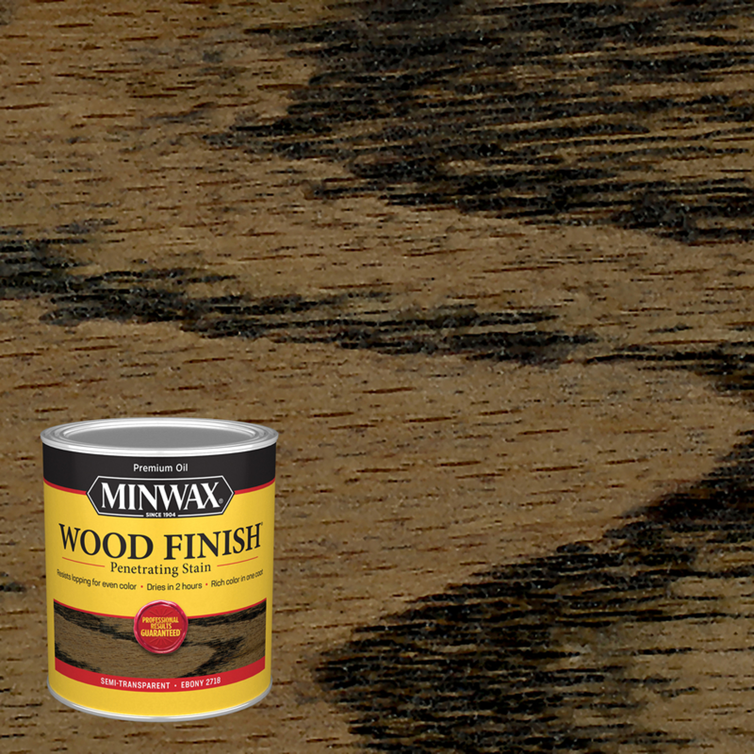 Minwax Wood Finish Semi-Transparent Ebony Oil-Based Penetrating Wood Stain 1 qt - Mycitystee