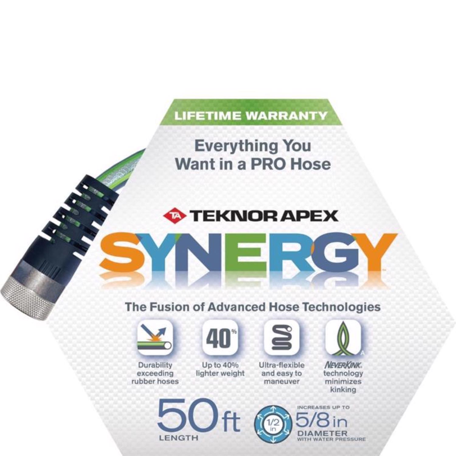 Teknor Apex Synergy 5/8 in. D X 50 ft. L Heavy Duty Garden Hose - Mycitystee