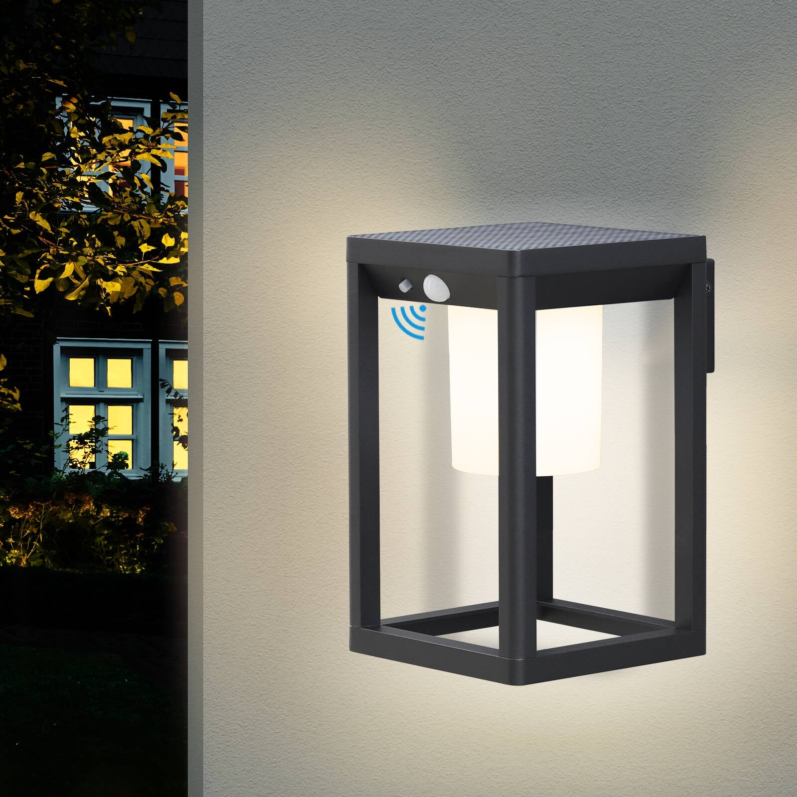 Inowel Solar Outdoor Wall Light Dusk to Dawn LED Lantern 3w， 300lm - Mycitystee