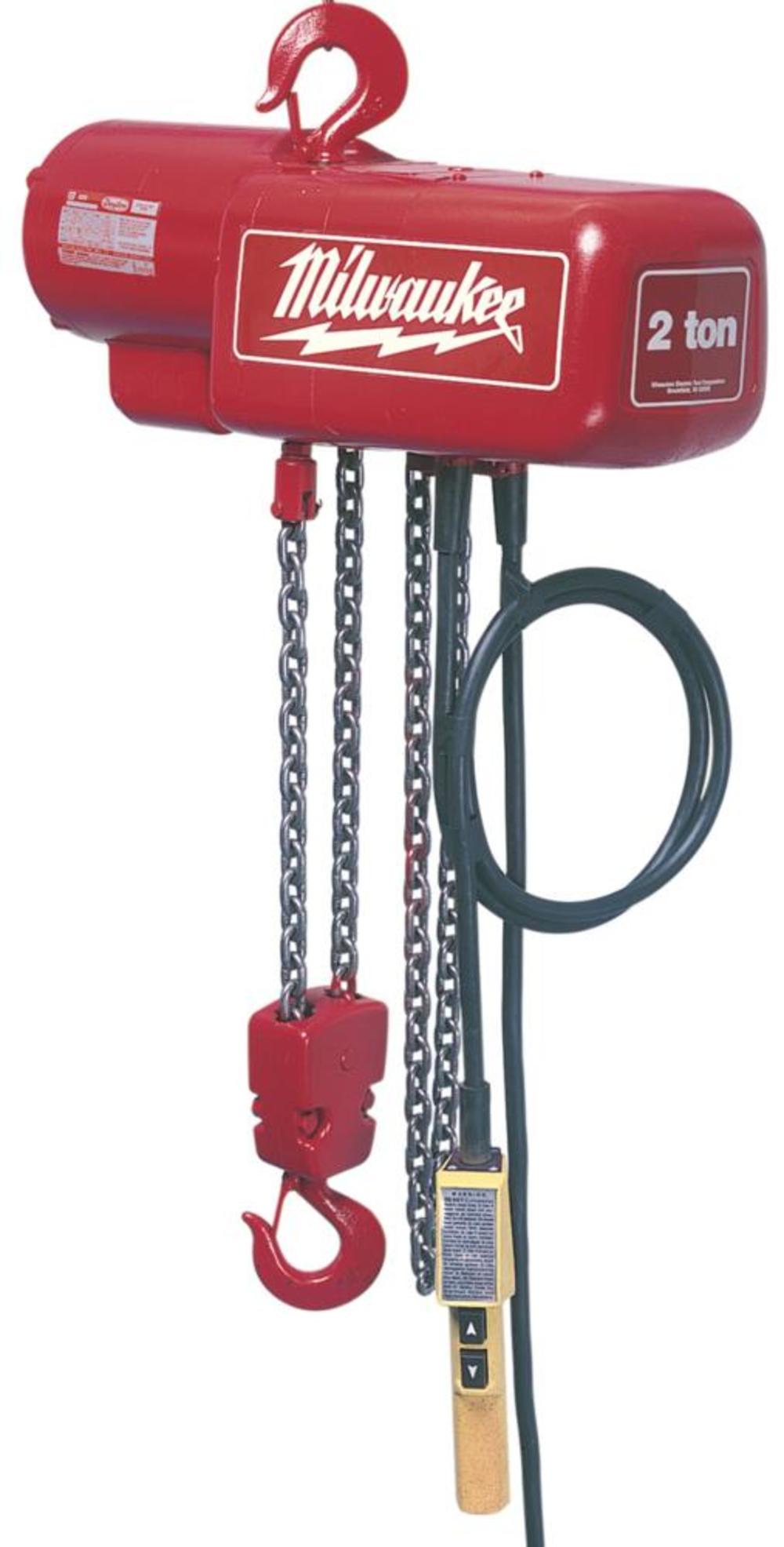 Milwaukee 2 Ton Electric Hoist 15 Ft. 9572 from Milwaukee - Mycitystee