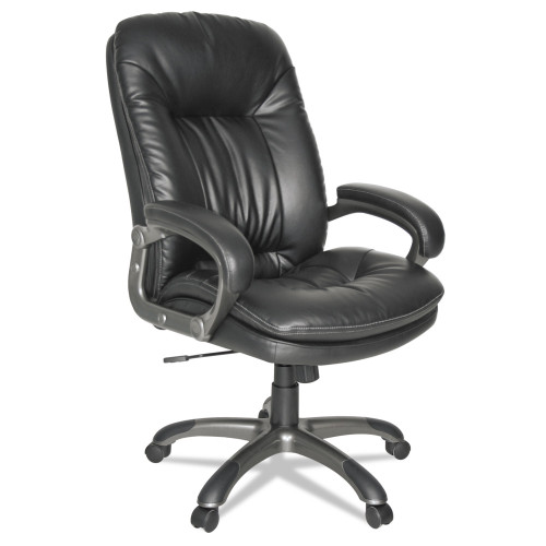 OIF Executive Swivel/Tilt Bonded Leather High-Back Chair， Supports Up to 250 lb， 18.50