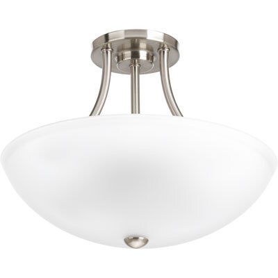 Progress Lighting Gather Nickel-finish Steel/Porcelain 2-light Convertible Fixture - Mycitystee