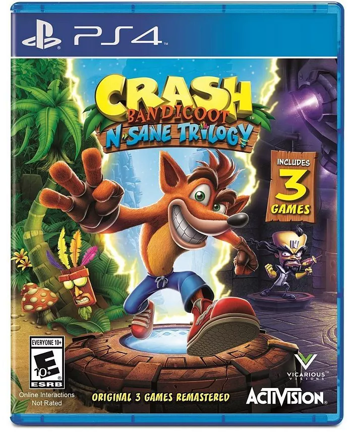 Activision Crash Bandicoot N. Sane Trilogy 2.00 - PlayStation 4 - Mycitystee