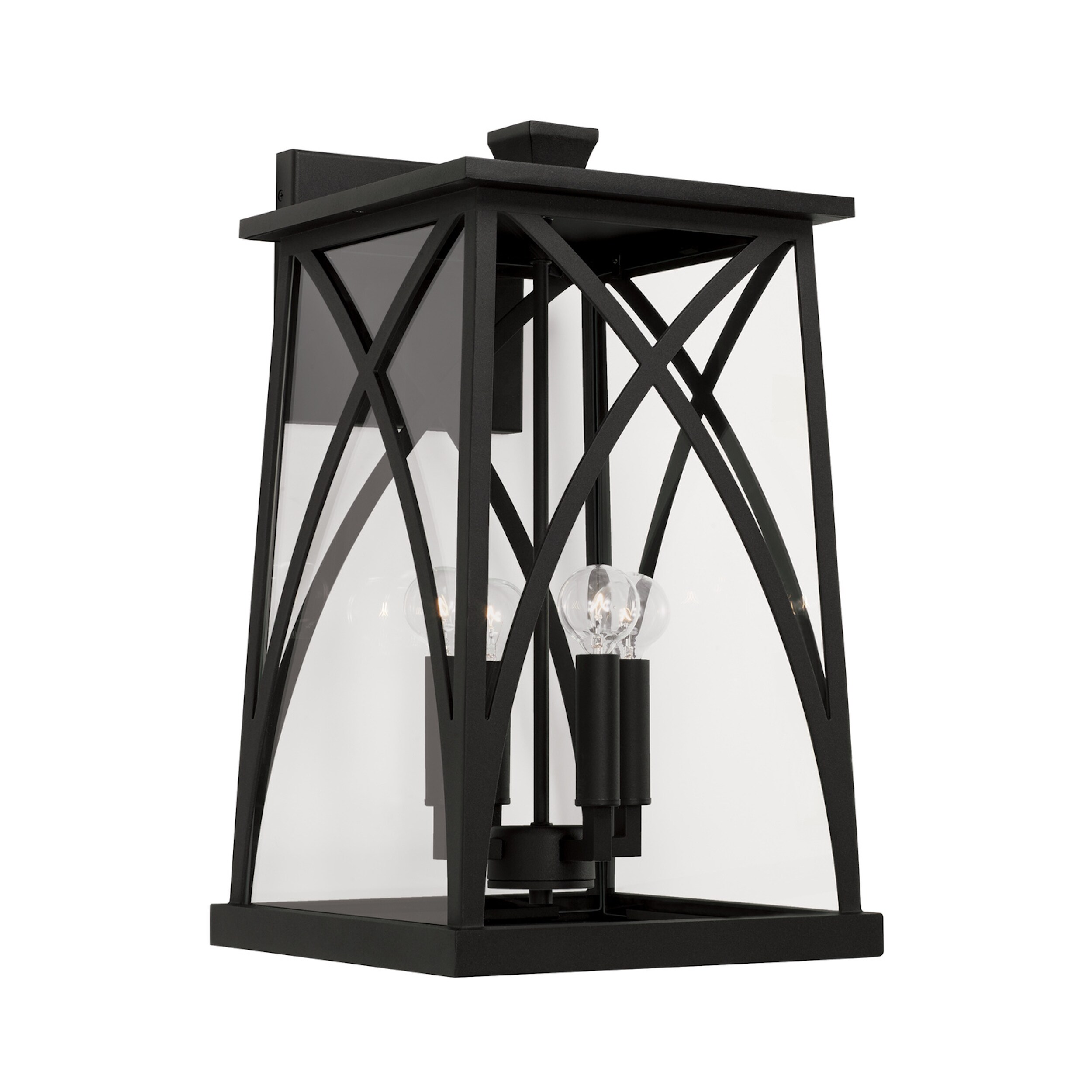 Marshall Outdoor 4-Light Large Wall Lantern w/ Clear Glass - Mycitystee