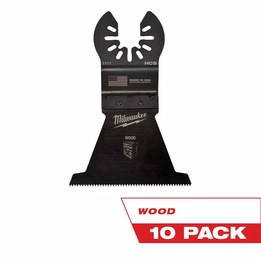 Milwaukee 2-1/2 in. High Carbon Steel Universal Fit Wood Cutting Oscillating Multi-Tool Blade (10-Pack) and#8211; XDC Depot - Mycitystee