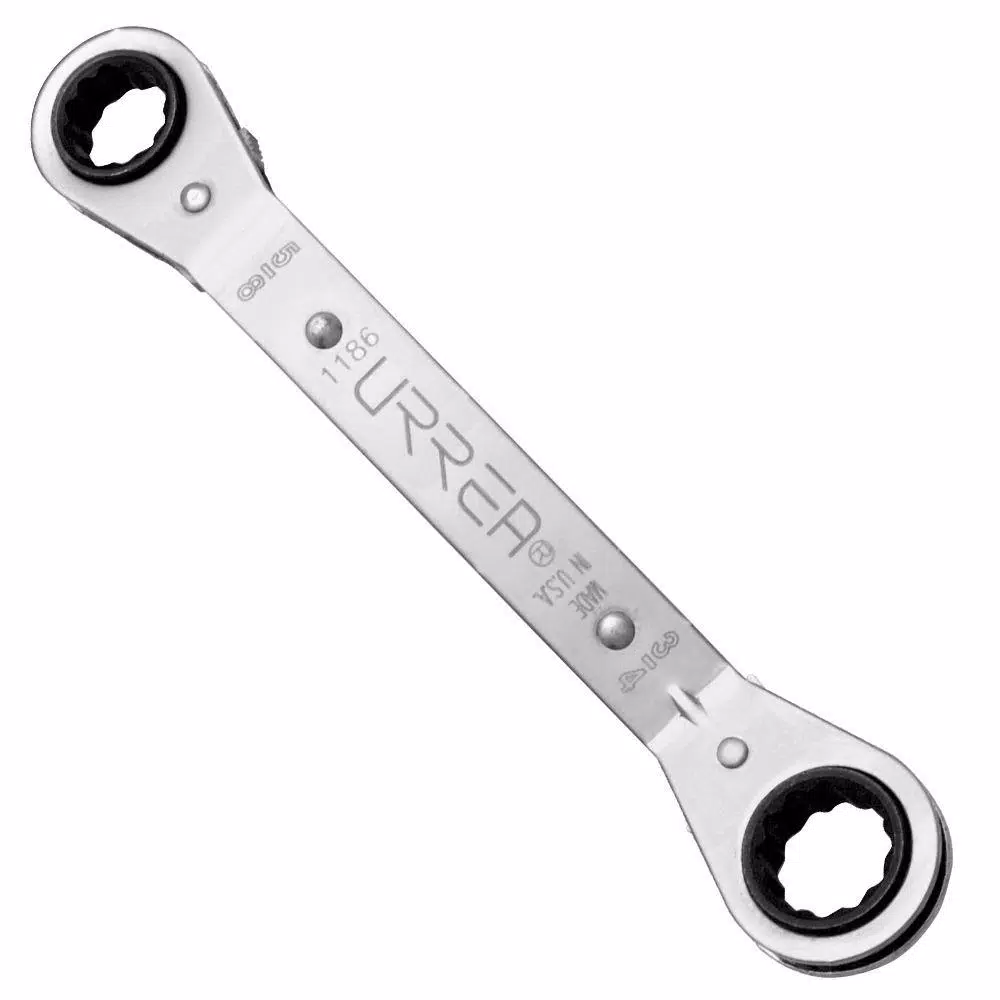 URREA 3/8 in. x 7/16 in. 12 Point Offset Box End Ratcheting Wrench and#8211; XDC Depot - Mycitystee