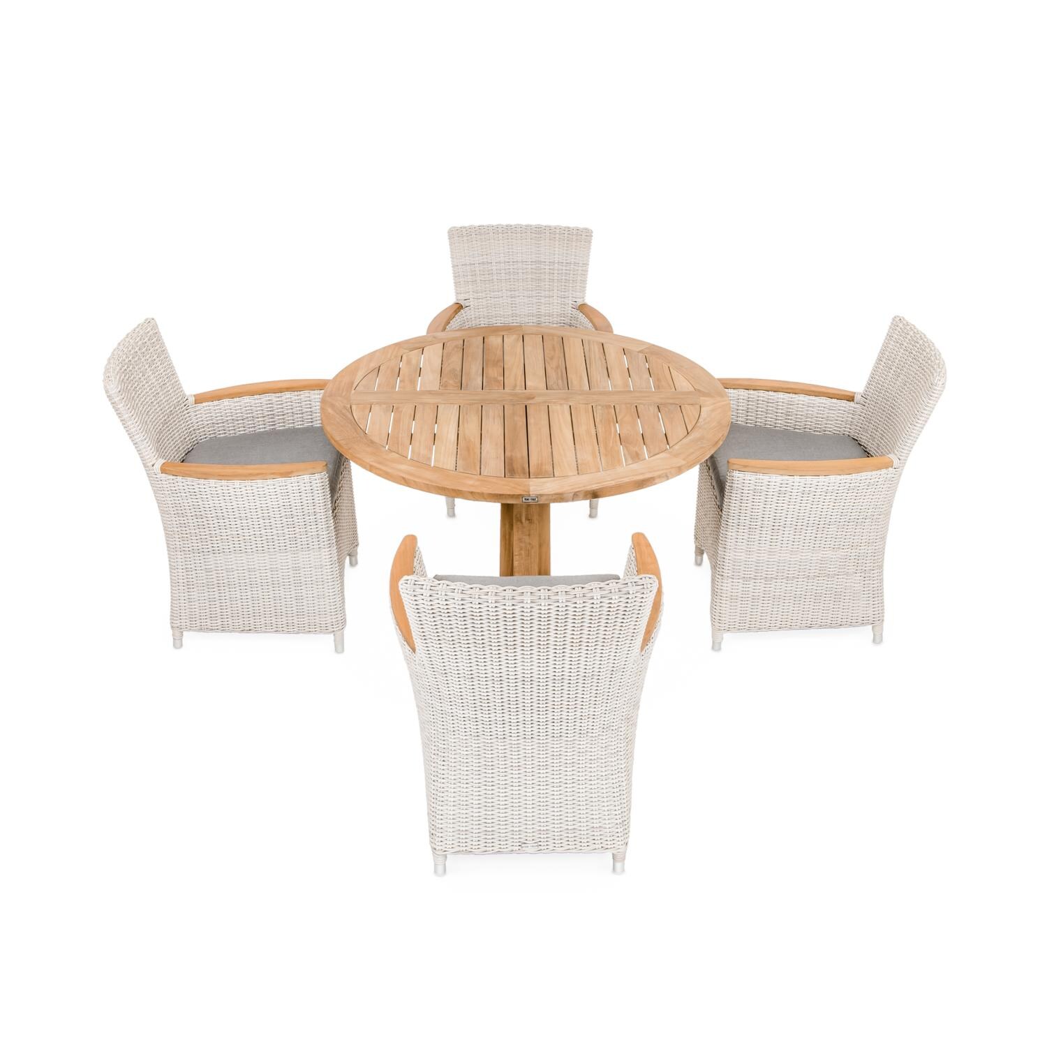 Signature Everglades/Friday 48-Inch Pedestal 5-Piece Dining Set - Mycitystee