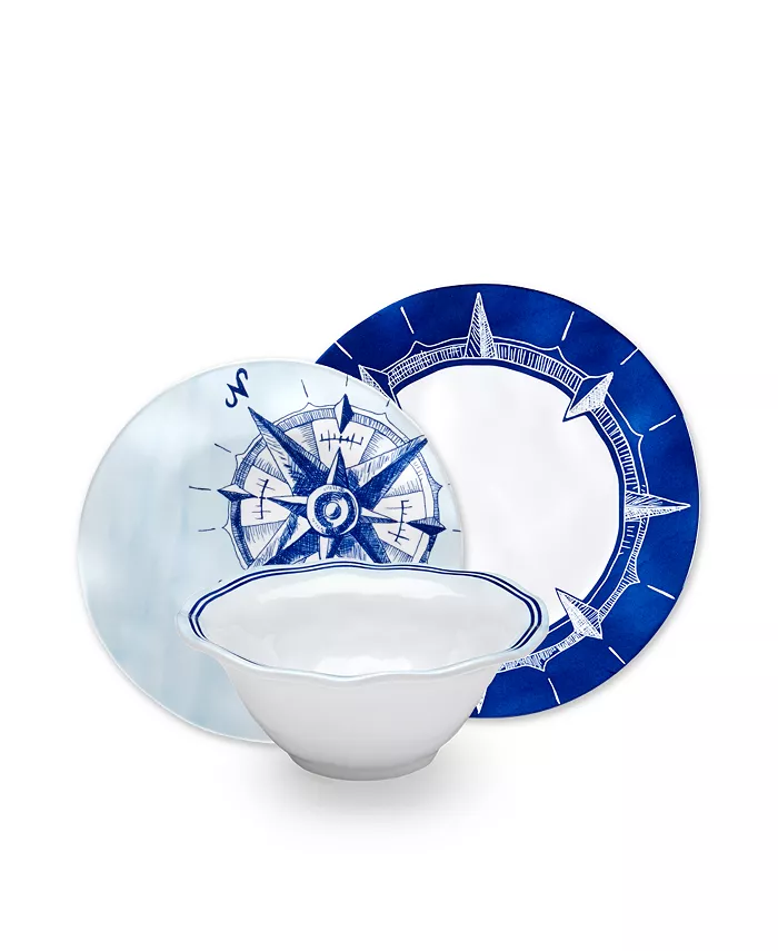 Q Squared Portsmouth Melamine 12 PC Set - Mycitystee
