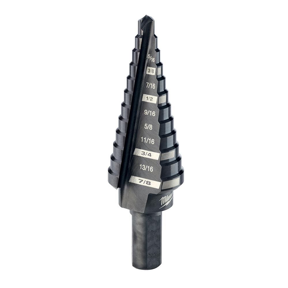 Milwaukee #4 Step Drill Bit 3/16 in. - 7/8 in. x 1/16 in. 48-89-9204 from Milwaukee - Mycitystee