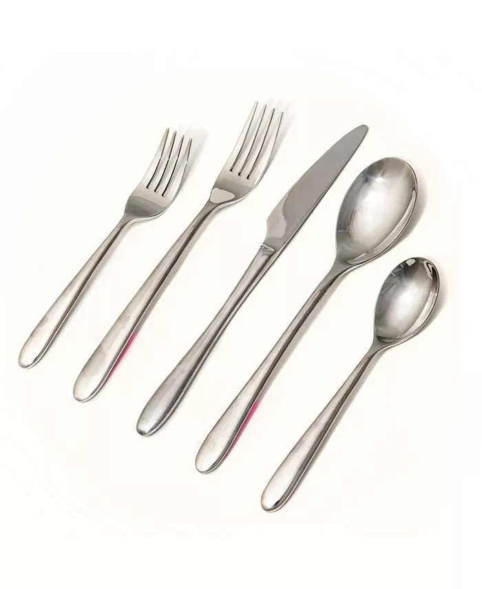 Red Vanilla Solitude 20 PC- Flatware Set， Service for 4 - Mycitystee