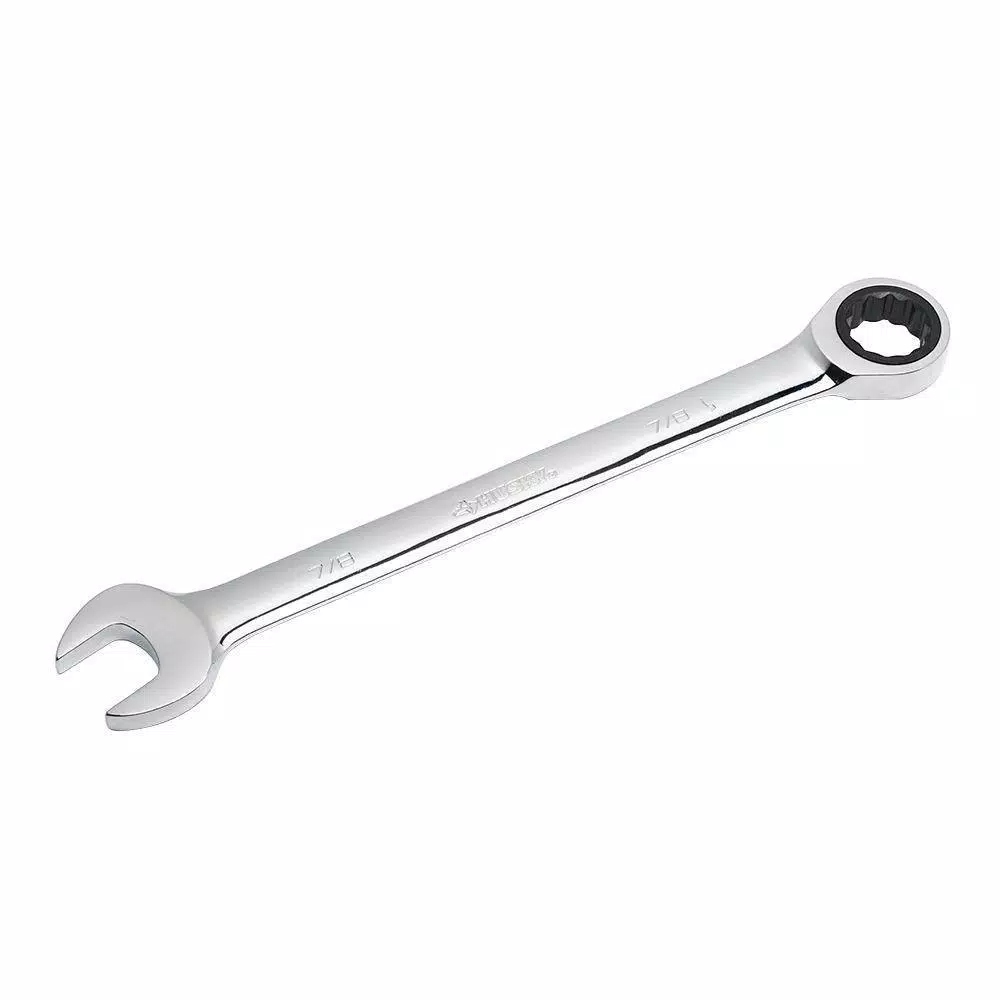 Husky 7/8 in. 12-Point SAE Ratcheting Combination Wrench and#8211; XDC Depot - Mycitystee
