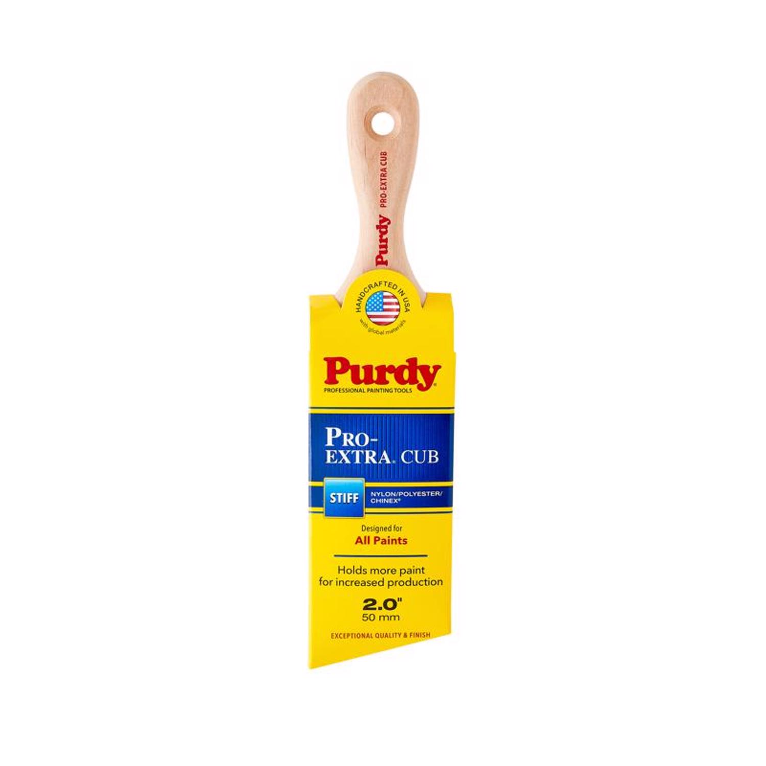 Purdy Pro-Extra Cub 2 in. Stiff Angle Trim Paint Brush - Mycitystee