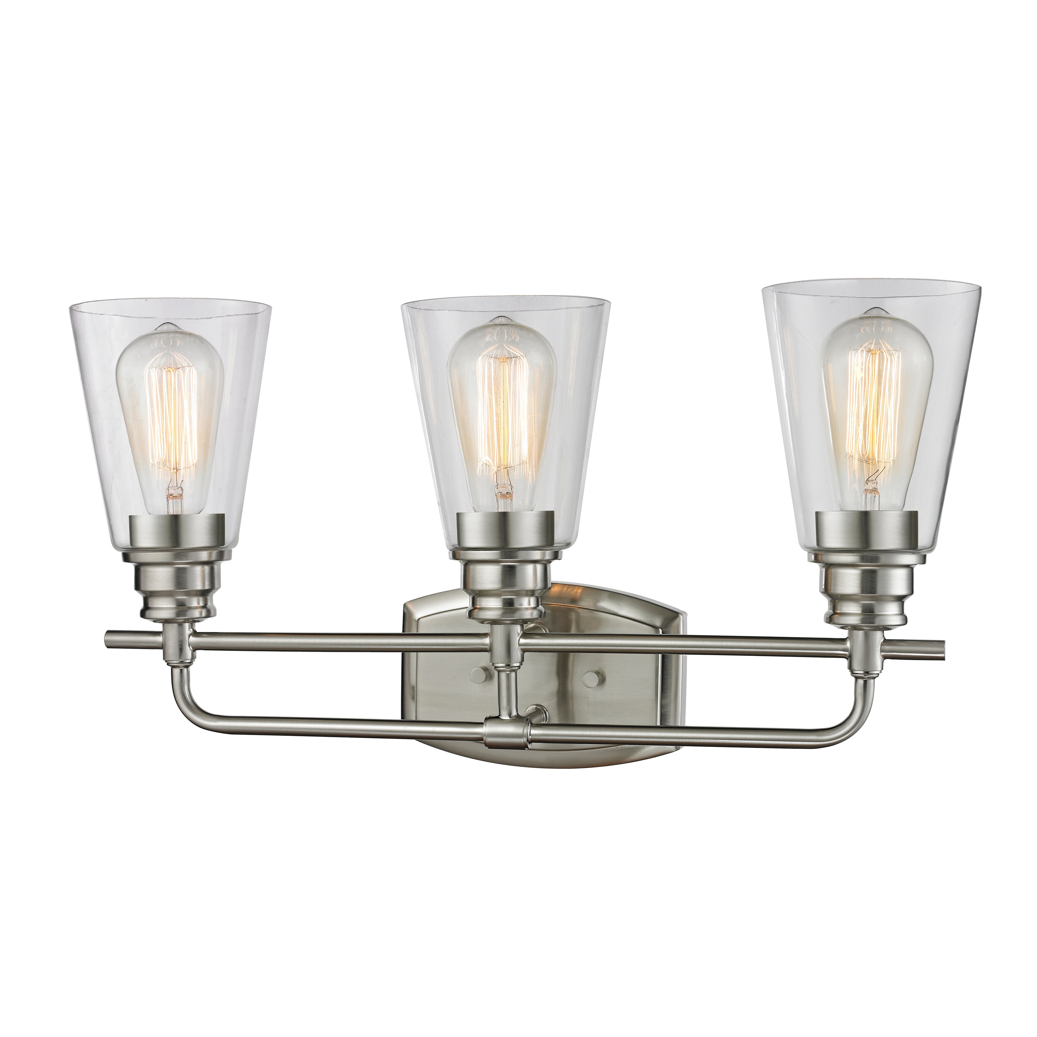Avery Home Lighting Annora 3-light Brushed Nickel Vanity - Silver - Mycitystee
