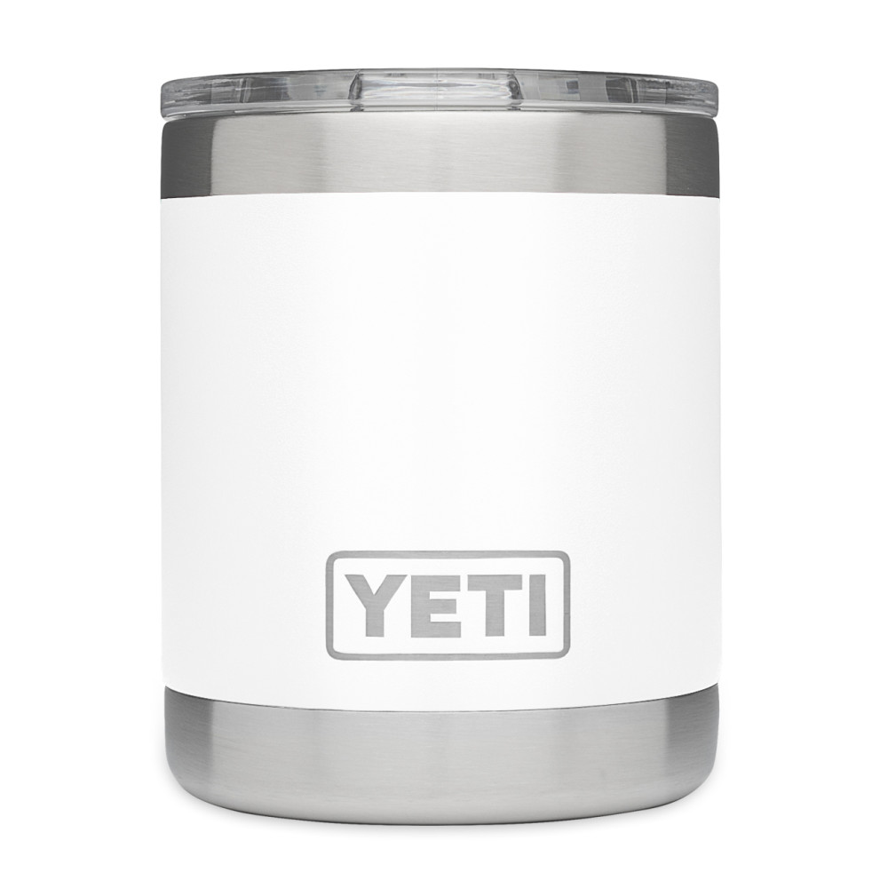 Yeti Rambler Lowball with MagSlider Lid 10oz， White - Mycitystee
