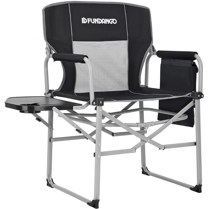 FUNDANGO Portable Folding Oversize Director Chair-BRoadout - Mycitystee