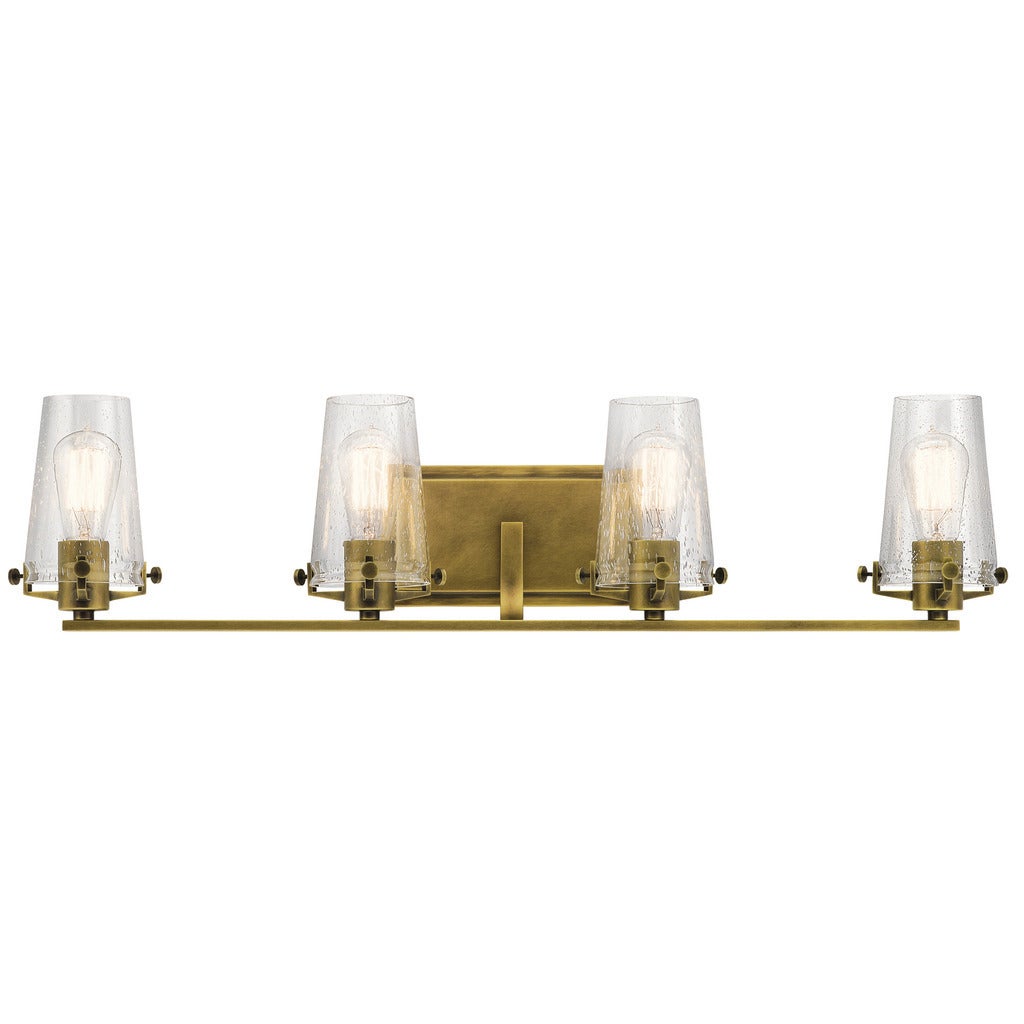 Kichler Lighting Alton Collection 4-light Natural Brass Bath/Vanity Light - Mycitystee