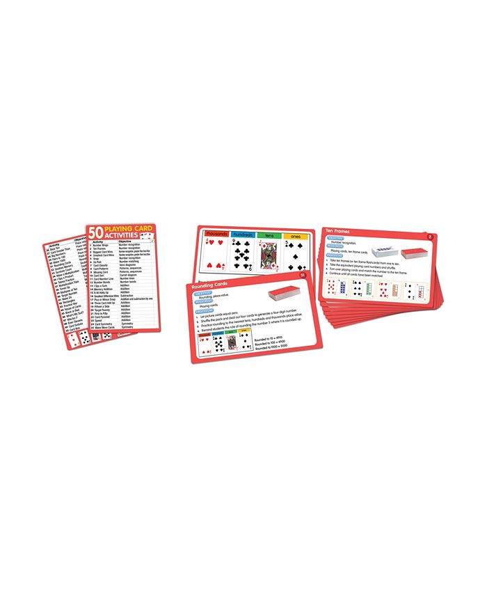 Junior Learning 50 Playing Card Activities Learning Educational Game - Mycitystee